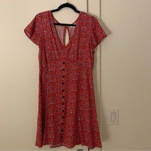 Red Pattern Dress